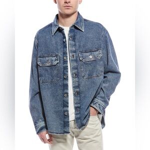 HUGO Boss Blue Label Ebolt Shirt- Navy Denim- Size XXL